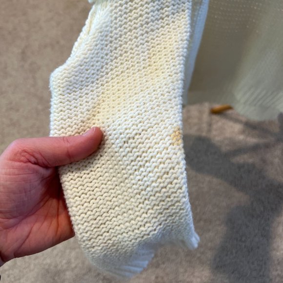 LF white arm hole sweater, size small. - Picture 3 of 4